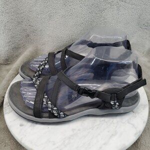 Sketchers Shoes Womens Size 7 Black Reggae Slim Strappy Sandals